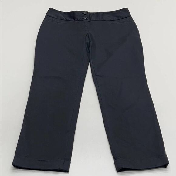The Limited Pants - THE LIMITED Womens 4 Black Crop Chino Pant